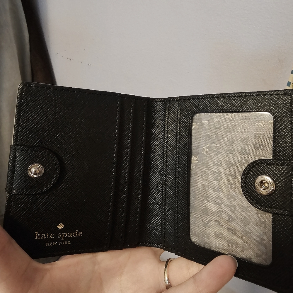 Kate Spade Sparkling Silver Wallet Nwt - Picture 4 of 5